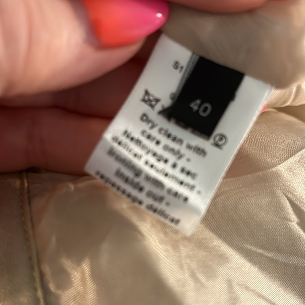 Joseph “Petra” Tiered Skirt 100% Silk Size 40 Medium Lined Gold Metallic - Picture 7 of 10